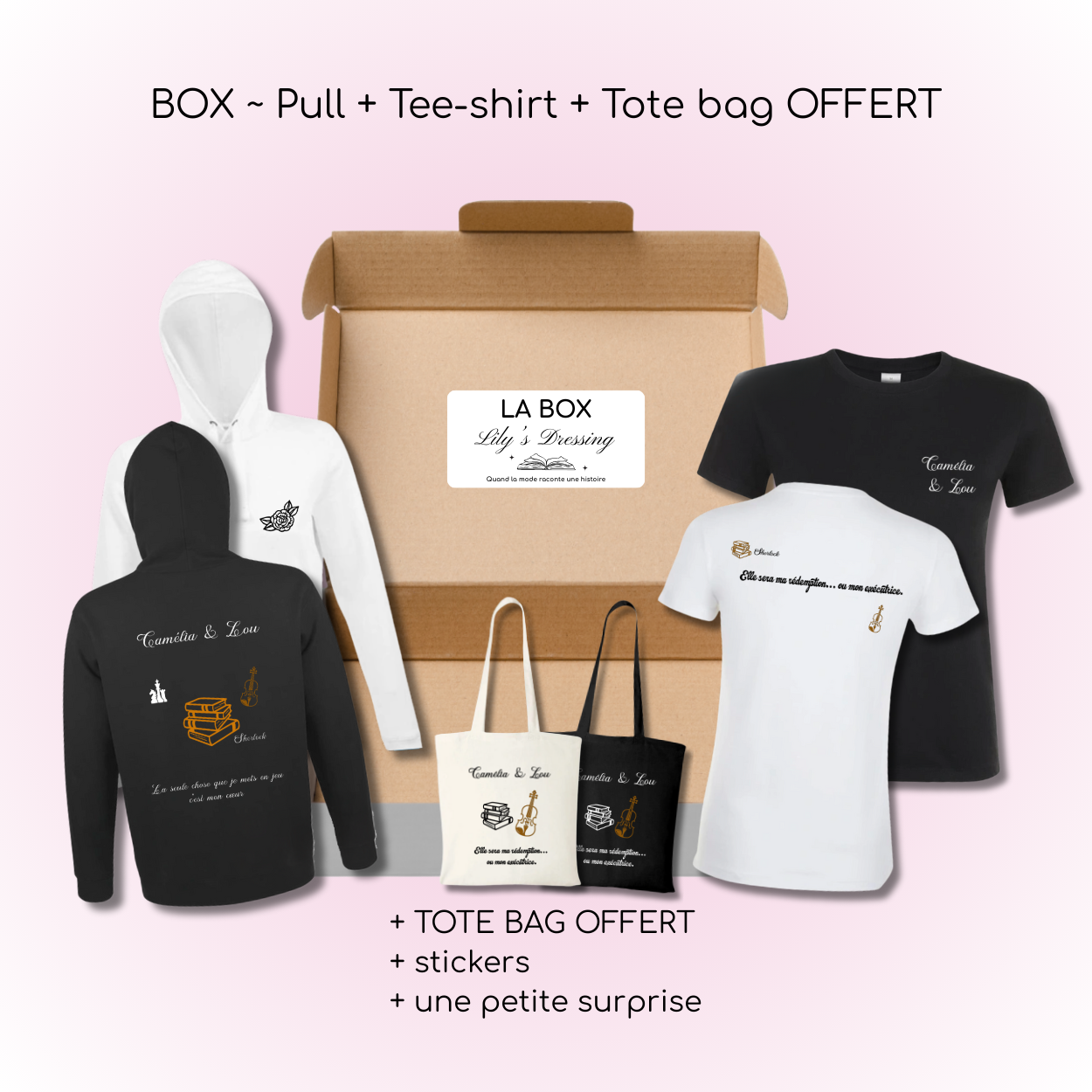 Box - Un automne pour te pardonner đ€ (Pull + Tee-shirt + Tote bag OFFERT)