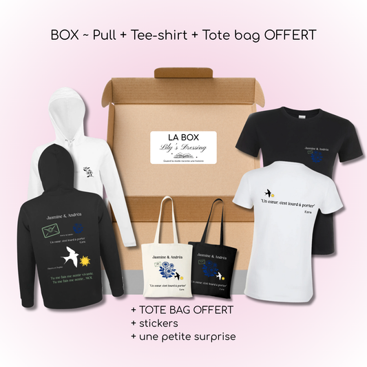 Box - Un été pour te retrouver 💚 (Pull + Tee-shirt + Tote bag OFFERT)