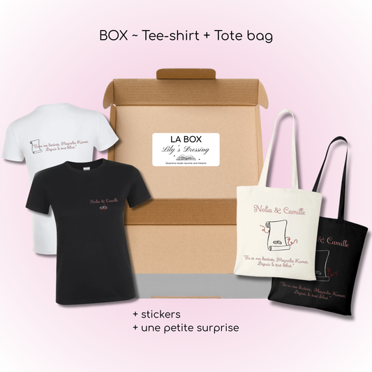 Box - Un printemps pour te succomber 🩷 (Tee-shirt + Tote bag)