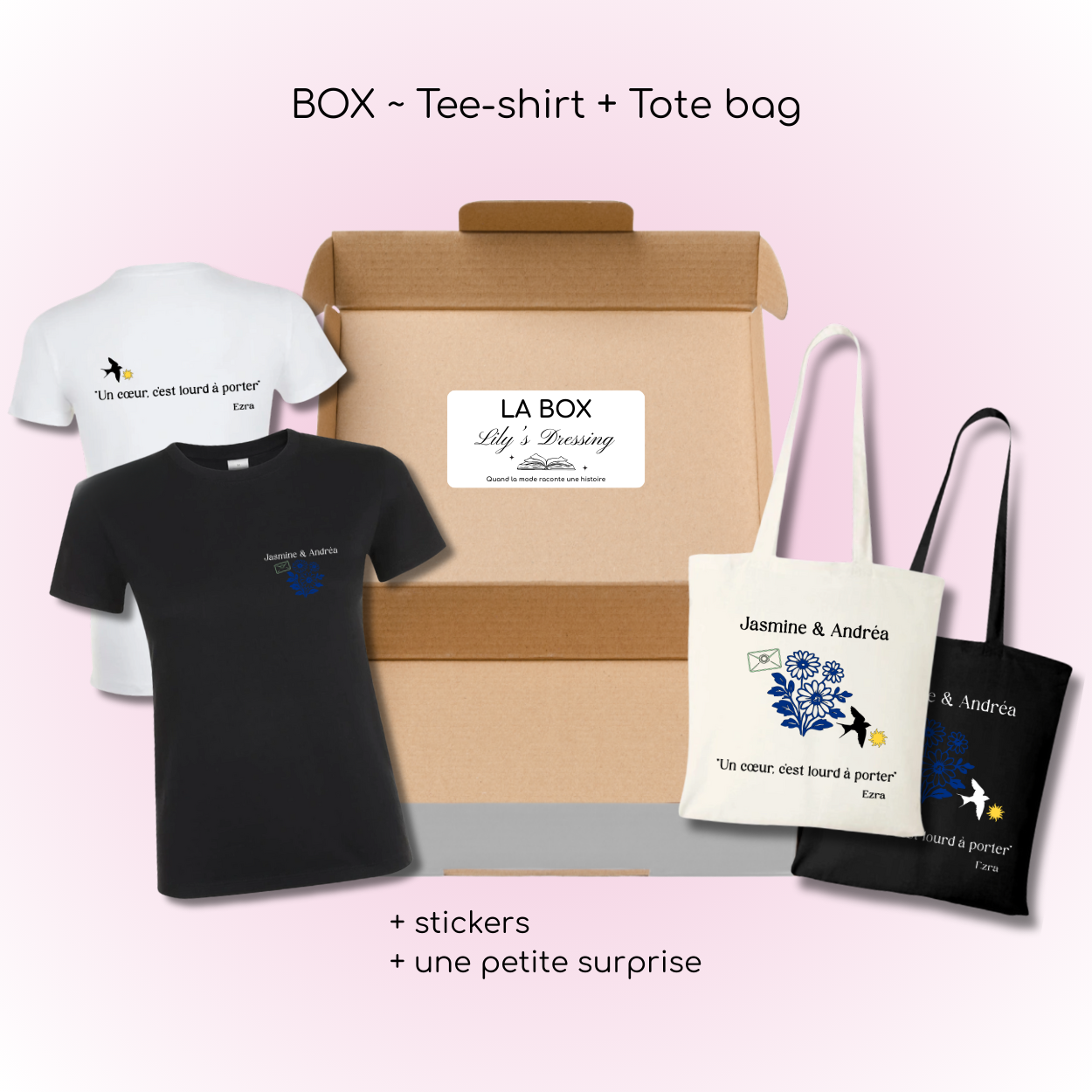 Box - Un été pour te retrouver 💚 (Tee-shirt + Tote bag)