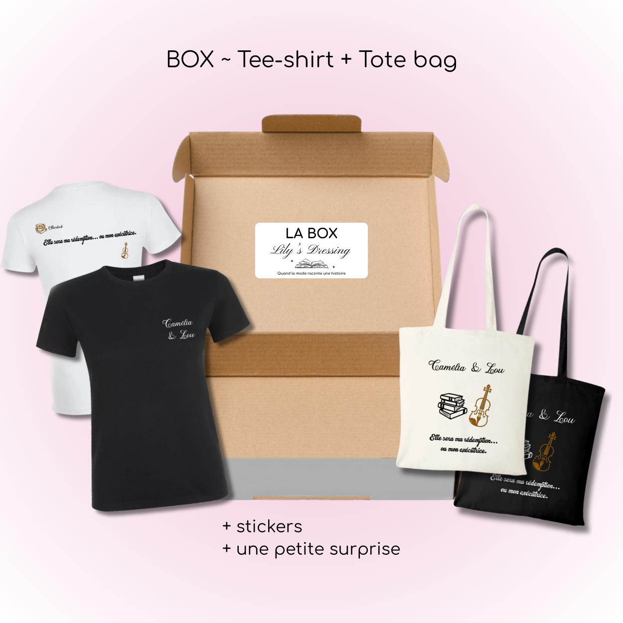 Box - Un automne pour te pardonner 🤎 (Tee-shirt + Tote bag)