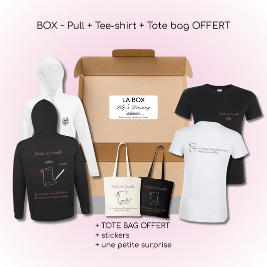 Box - Un printemps pour te succomber 🩷 (Pull + Tee-shirt + Tote bag OFFERT)