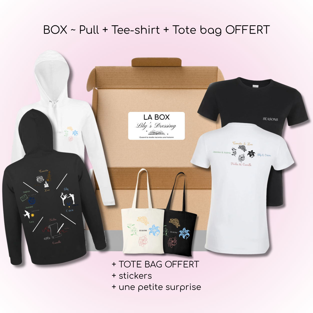 Box - SEASONS (Pull + Tee-shirt + Tote bag OFFERT)